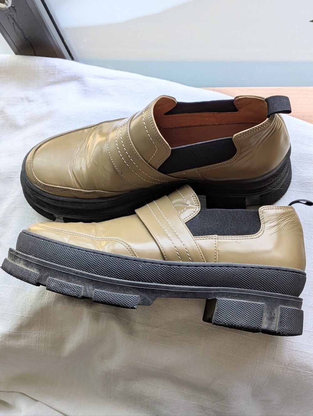 Ganni Ermine 40mm Chunky Loafers